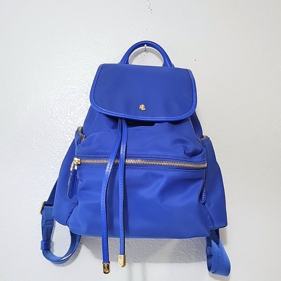 LAUREN Ralph Lauren Keely Soft Nylon Backpack Small Blue - Picture 12 of 12